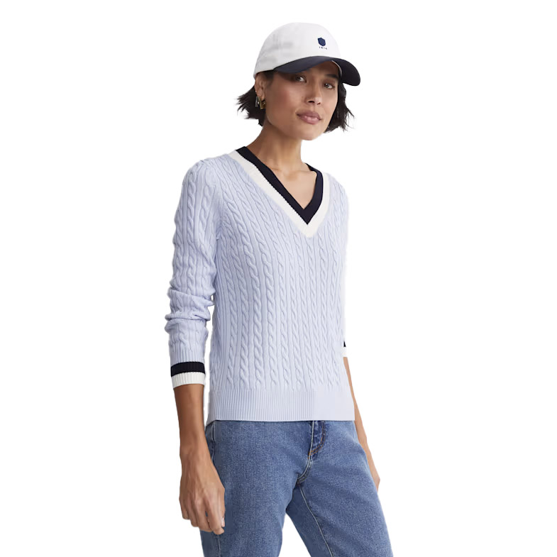 Sportscraft Baby Cable V-Neck Sweater